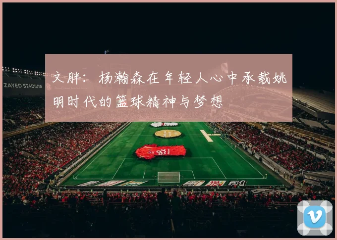 文胖：杨瀚森在年轻人心中承载姚明时代的篮球精神与梦想